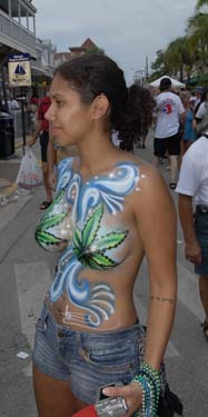 Body Painting 2008 photo - Duval Street, Key West